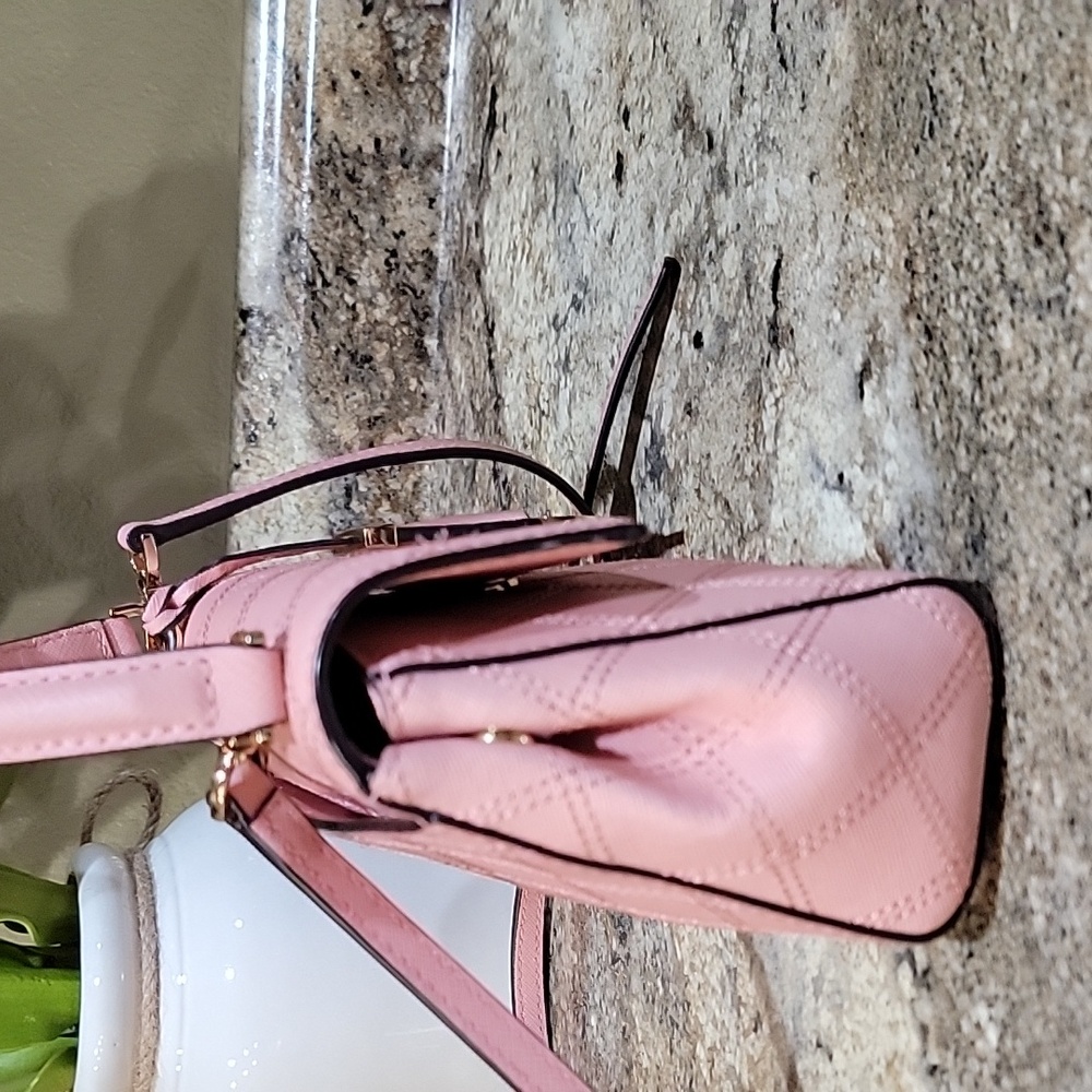 Michael Kors EUC Ava Cross Stitch Mini Crossbody pink Bag - Picture 6 of 14